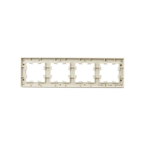 Рамка 4-м BRITE РУ-4-Бр беж. рифленый IEK BR-M42-51-K10