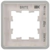 Рамка 1-м BRITE РУ-1-1-Бр метал. алюм. RE IEK BR-M12-M-01-K47