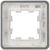 Рамка 1-м BRITE РУ-1-1-Бр метал. титан RE IEK BR-M12-M-01-K48