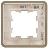 Рамка 1-м BRITE РУ-1-1-Бр метал. латунь RE IEK BR-M12-M-01-K49