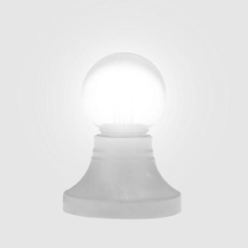 Лампа светодиодная 2Вт шар d45 6LED прозрачная бел. E27 эффект лампы накаливания для белт-лайт Neon-