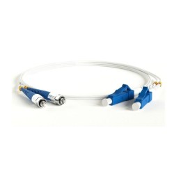 Патч-корд FC-D2-9A1-FC/UR-LC/UR-H-1M-LSZH-WH волоконно-оптический (шнур) SM 9/125 (G657) FC/UPC-LC/U