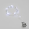 Гирлянда светодиодная "Снежинки" 2м 20LED бел. 2Вт 6В IP20 провод прозр. элементы питания 2хCR2032 (