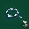 Гирлянда светодиодная "Снежинки" 2м 20LED бел. 2Вт 6В IP20 провод прозр. элементы питания 2хCR2032 (