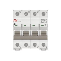 Выключатель автоматический модульный 4п L 4А 6кА AV-6 DC AVERES EKF mcb6-DC-4-04L-av