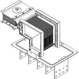 Секция фланцевая лев. Тип1 3200А Al 3L+N+PER IP55 тран. IEK LB-3200A4-35-F-FL1