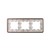 Рамка 3-м BRITE РУ-3-1-Бр метал. коричн. RE AL IEK BR-M32-M-21-K30