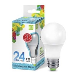 Лампа светодиодная LED-A65-standard 24Вт грушевидная 4000К нейтр. бел. E27 2160лм 230В ASD 469061201