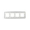 Рамка 4-м BRITE РУ-4-1-Бр метал. алюм. RE IEK BR-M42-M-01-K47