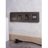Рамка 4-м BRITE РУ-4-1-Бр метал. латунь RE IEK BR-M42-M-01-K49