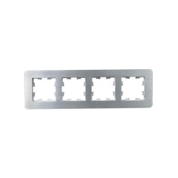 Рамка 4-м BRITE РУ-4-1-Бр метал. алюм. RE AL IEK BR-M42-M-21-K47