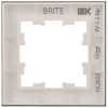 Рамка 1-м BRITE РУ-1-2-Бр стекло бел. матов. IEK BR-M12-G-31-K01