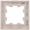 Рамка 1-м BRITE РУ-1-2-Бр стекло розовый матов. IEK BR-M12-G-31-K14