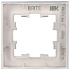 Рамка 1-м BRITE РУ-1-2-Бр стекло маренго матов. IEK BR-M12-G-31-K35