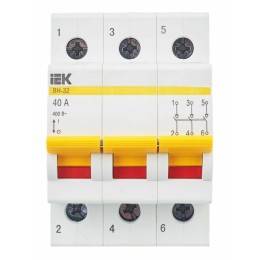 Выключатель нагрузки (мини-рубильник) 3п 40А ВН-32 KARAT IEK MNV10-3-040