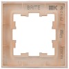 Рамка 1-м BRITE РУ-1-2-БрП стекло перс. матов. IEK BR-M12-G-31-K96