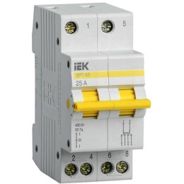Выключатель-разъединитель трехпозиционный 2п ВРТ-63 25А KARAT IEK MPR10-2-025