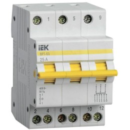 Выключатель-разъединитель трехпозиционный 3п ВРТ-63 25А KARAT IEK MPR10-3-025
