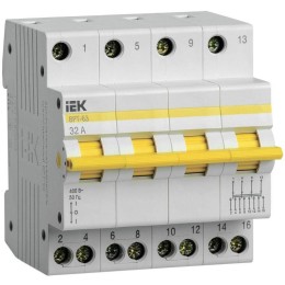 Выключатель-разъединитель трехпозиционный 4п ВРТ-63 32А KARAT IEK MPR10-4-032