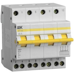 Выключатель-разъединитель трехпозиционный 4п ВРТ-63 40А KARAT IEK MPR10-4-040