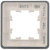 Рамка 1-м BRITE РУ-1-2-Бр стекло бел. RE IEK BR-M12-G-41-K01