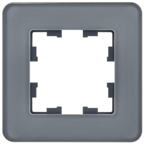 Рамка 1-м BRITE РУ-1-2-Бр стекло графит RE IEK BR-M12-G-41-K53