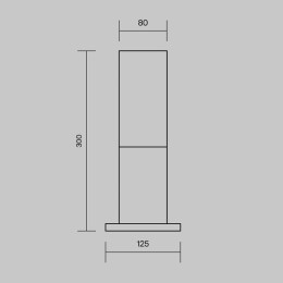 Светильник Willis 1х60Вт E27 IP54 ландшафтный Maytoni O418FL-01GR