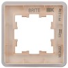 Рамка 1-м BRITE РУ-1-2-Бр стекло дым. RE IEK BR-M12-G-41-K97