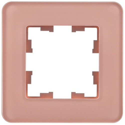 Рамка 1-м BRITE РУ-1-2-Бр стекло дым. RE IEK BR-M12-G-41-K97