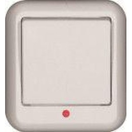 Выключатель 1-кл. ОП Прима 10А IP20 с подсветкой бел. (опт. упак.) SchE VA1U-111-B