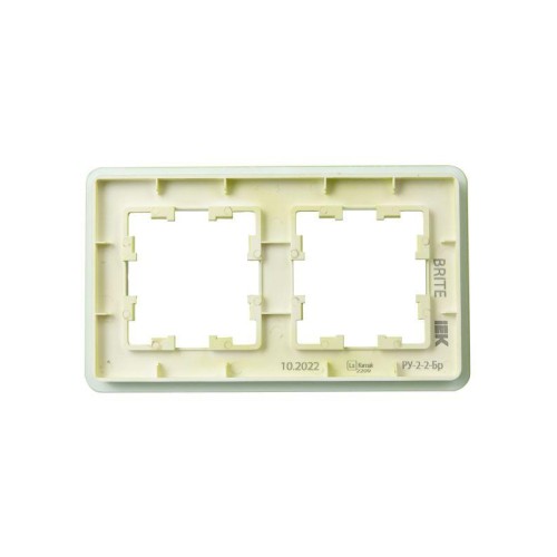Рамка 2-м BRITE РУ-2-2-Бр стекло эко грин RE IEK BR-M22-G-41-K06