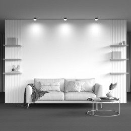 Светильник 15Вт GX53х1 IP20 потолочн. Voltega C-VGL086CL-GX53-SRD-BW