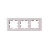Рамка 3-м BRITE РУ-3-2-Бр стекло розовый матов. IEK BR-M32-G-31-K14