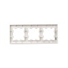 Рамка 3-м BRITE РУ-3-2-Бр стекло розовый матов. IEK BR-M32-G-31-K14