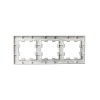 Рамка 3-м BRITE РУ-3-2-Бр стекло маренго матов. IEK BR-M32-G-31-K35