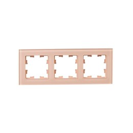 Рамка 3-м BRITE РУ-3-2-БрП стекло перс. матов. IEK BR-M32-G-31-K96