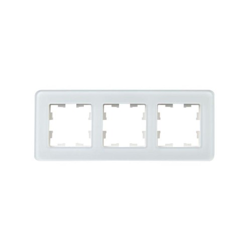 Рамка 3-м BRITE РУ-3-2-Бр стекло бел. RE IEK BR-M32-G-41-K01