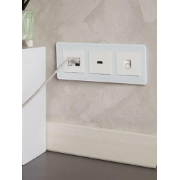 Рамка 3-м BRITE РУ-3-2-Бр стекло бел. RE IEK BR-M32-G-41-K01