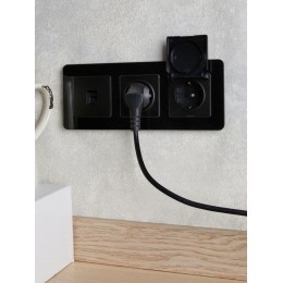 Рамка 3-м BRITE РУ-3-2-Бр стекло черн. RE IEK BR-M32-G-41-K02