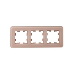 Рамка 3-м BRITE РУ-3-2-Бр стекло дым. RE IEK BR-M32-G-41-K97