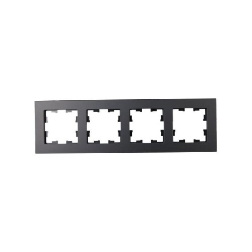 Рамка 4-м BRITE РУ-4-2-Бр стекло черн. матов. IEK BR-M42-G-31-K02