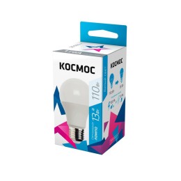 Лампа светодиодная A60 13Вт 4500К E27 220В КОСМОС Lksm_LED13wA60E2745