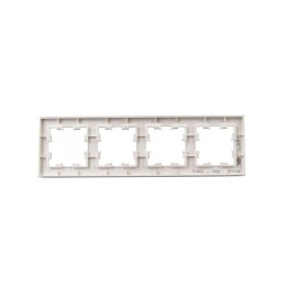 Рамка 4-м BRITE РУ-4-2-Бр стекло розовый матов. IEK BR-M42-G-31-K14