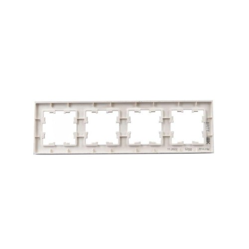 Рамка 4-м BRITE РУ-4-2-Бр стекло розовый матов. IEK BR-M42-G-31-K14