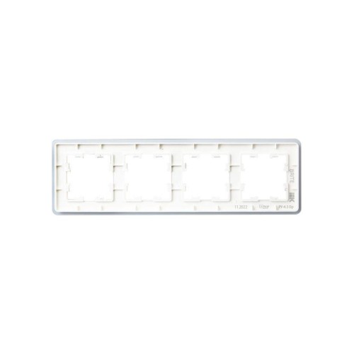 Рамка 4-м BRITE РУ-4-2-Бр стекло бел. RE IEK BR-M42-G-41-K01