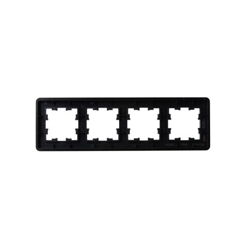 Рамка 4-м BRITE РУ-4-2-Бр стекло черн. RE IEK BR-M42-G-41-K02