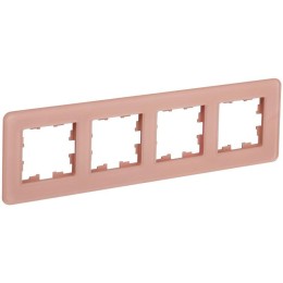 Рамка 4-м BRITE РУ-4-2-Бр стекло дым. RE IEK BR-M42-G-41-K97