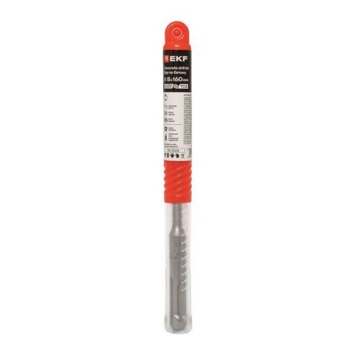 Бур по бетону SDS-plus 8х160 мм (4 резца) Professional EKF db-8-160-4x4-ue