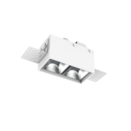 Светильник светодиодный DL-Box Reflect Multi 1x2 trimless 80х43х63 8Вт 4000К 24град. встраив. RAL900