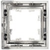 Рамка 1-м BRITE РУ-1-Бр хром/черн. IEK BR-M12-12-2-K23